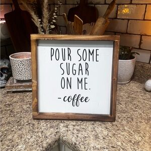 Sign for coffee station